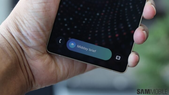 One UI 7.0’s Now Bar feature also works on AOD