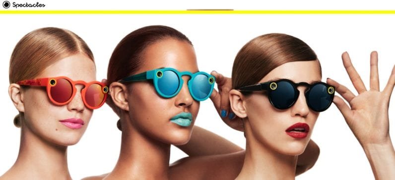 Snap spectacles