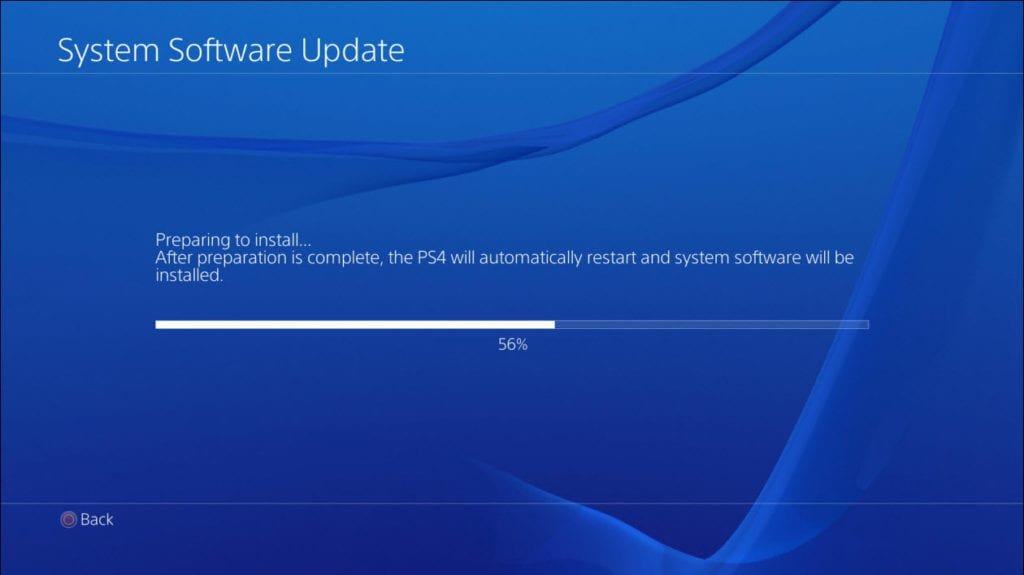 Sony's PS4 update