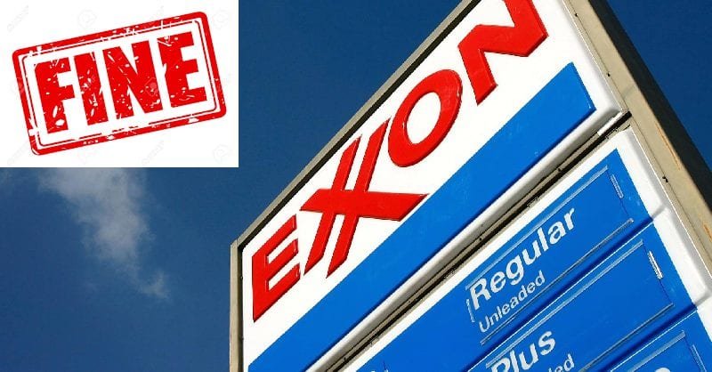 exxon fined