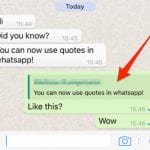 WhatsApp Quoted Messages Cannot be Deleted