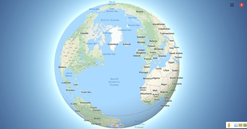 google earth globe map 3d view