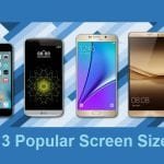 Top 3 most popular smartphone screen sizes