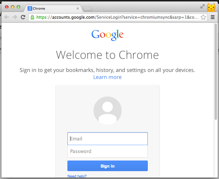 chrome keep me signed in