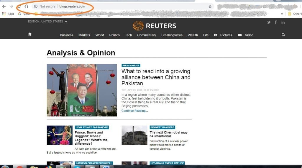 Reuters Not Secure