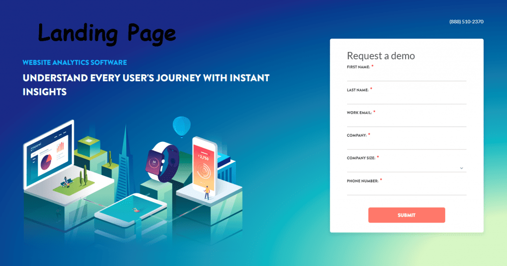 Landing page