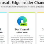 Canary Microsoft Edge