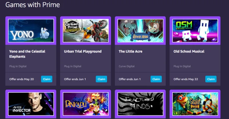 Twitch free games