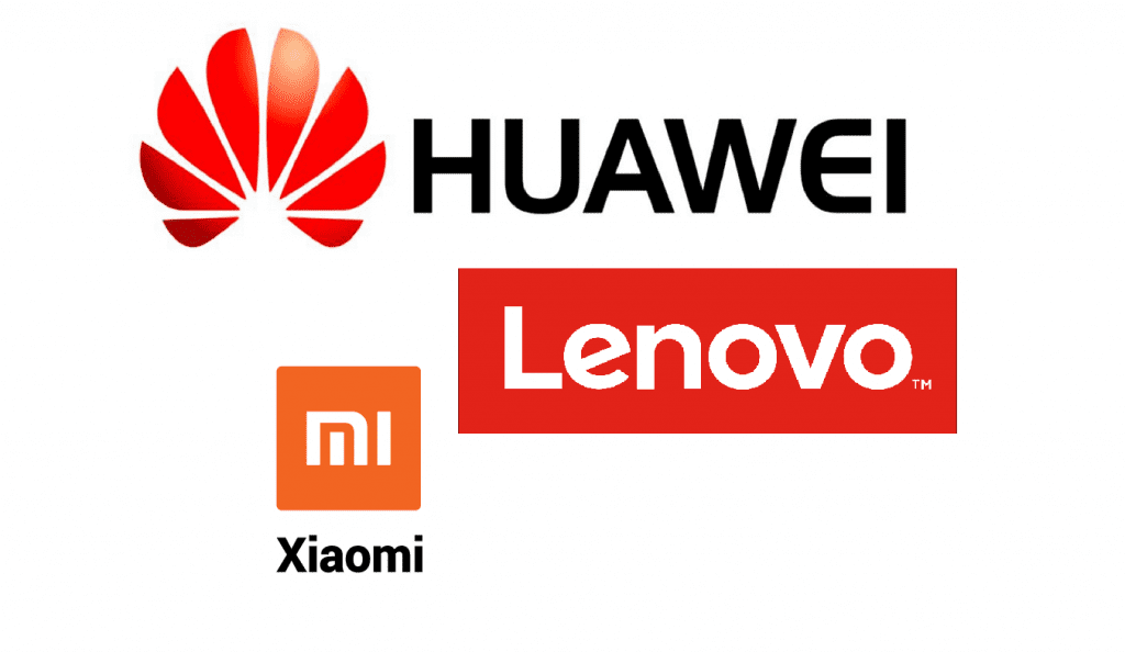 Xiaomi Huawei Lenovo