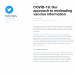 Twitter response COVID vaccine