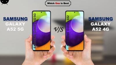 Samsung Galaxy A52 5G and Galaxy A52 5G