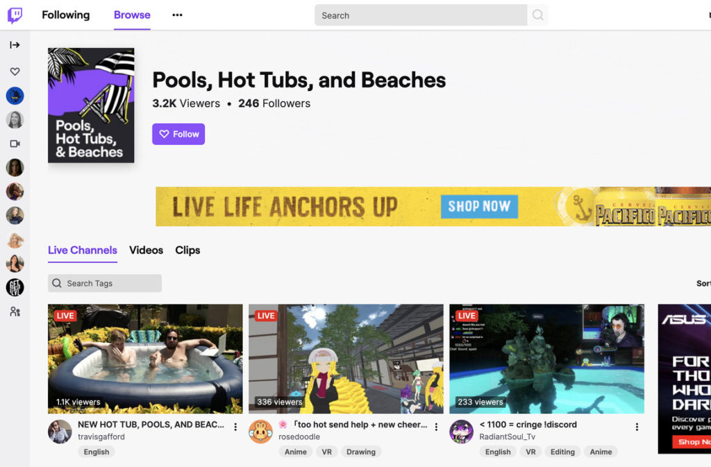Twitch Hot Tubs
