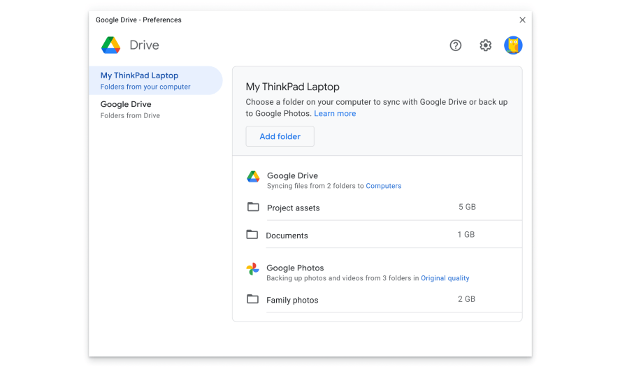 download backup and sync from google drive