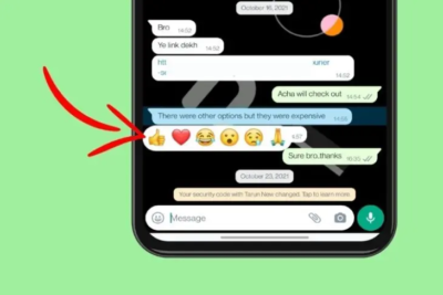 WhatsApp Reactions