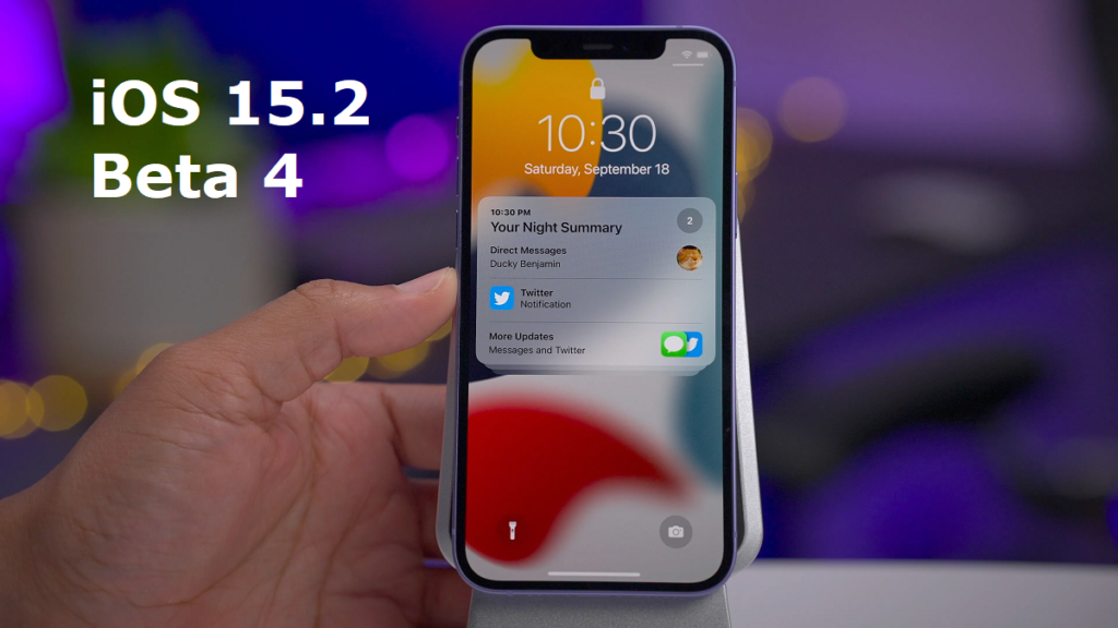 iOS 15.2 Beta 4