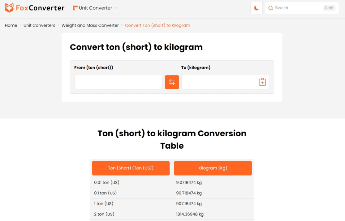 Easy to use and 100% free: FoxConverter is the best for unit conversion ...