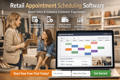 Retail appointment booking in-store
